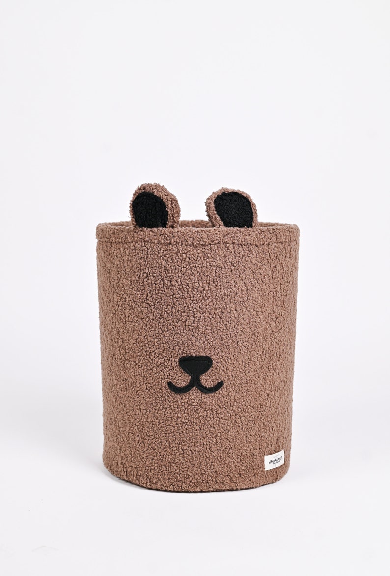 Teddy basket in the colour Brown 40x30 cm