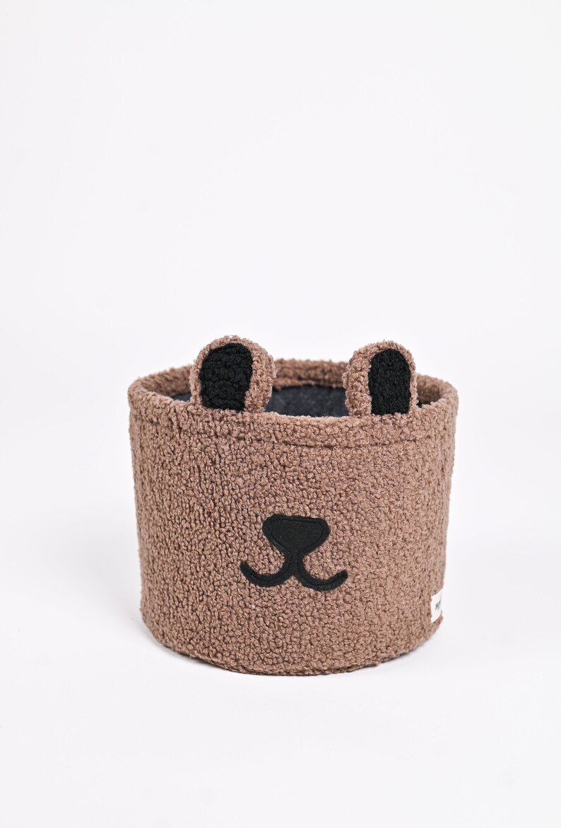 Teddy basket in the colour Brown 20x25 cm
