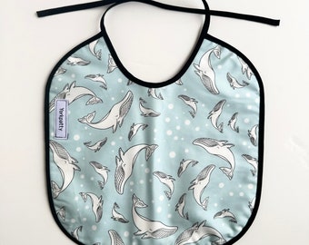 Wipeable whale bib