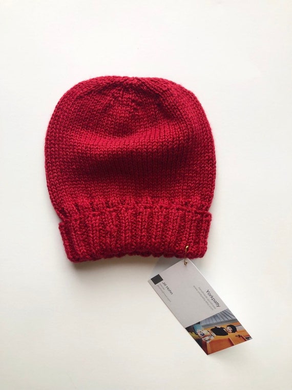red fisherman beanie
