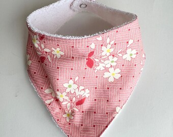 Floral bandana bib