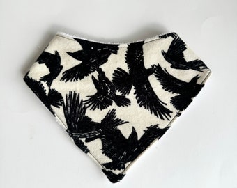 Crow bandana bib