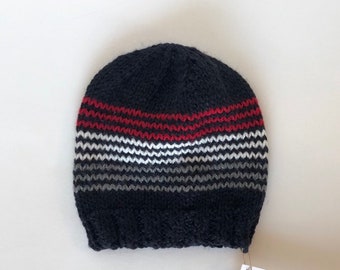 Stripe baby beanie