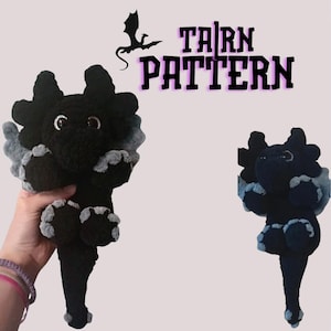 Tairn from Fourth Wing crochet pattern