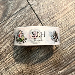 Sushi Washi Tape – Futomaki Series | NEW in Box | Kawaii Japanese Food Theme | The Paper Tape