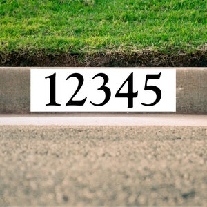 White Curb Number-Goudy