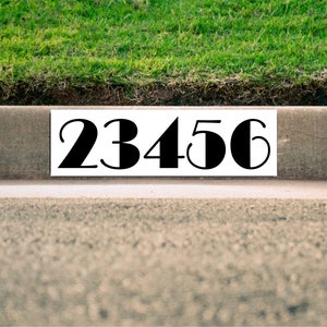 White Curb Number-Broadway
