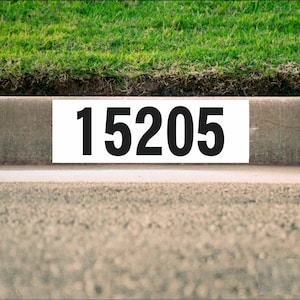 White Curb Number