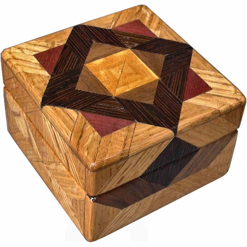 Oak Tiny Square Box image 1