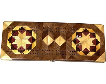 Bright Rolling Star Cribbage Board