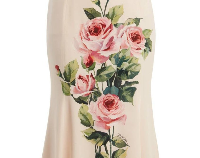 Made to Order Skirt Designer Fabric Flower Print Etsy