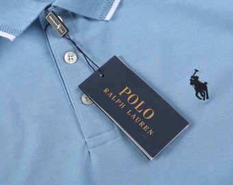 Polo Ralph Lauren Logotipo bordado Manga corta Algodón transpirable Ropa de verano para vacaciones XS-4XL