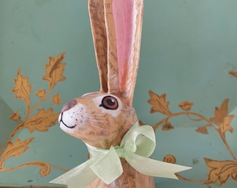 Paper mache little bunny