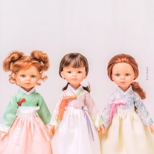Korean Traditional Dress HANBOK for dolls   - Craft Book
