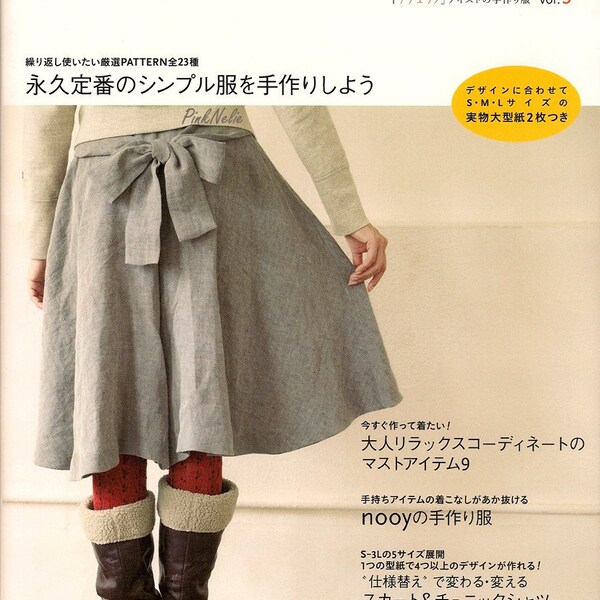 Sewing naturira Taste of  Handmade Clothes vol.3 Japanese Craft Book