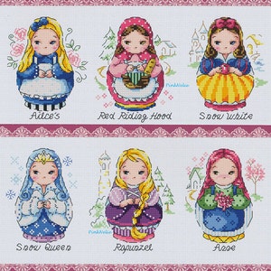 Matryoshka - G92 - Counted Cross Stitch Original Design Pattern Chart