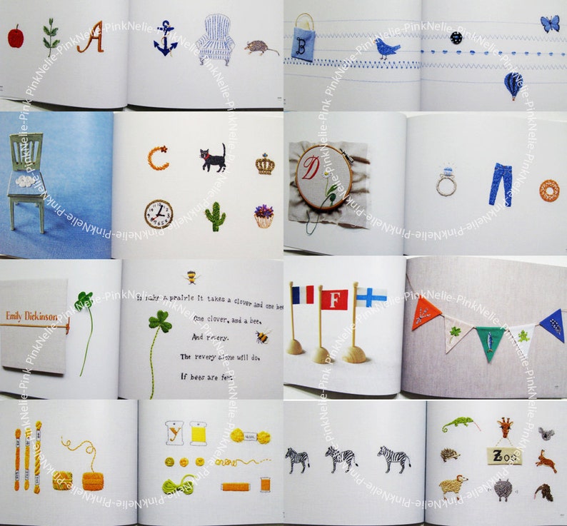 Kazuko Aoki Embroidery Recipe A to Z Craft Book image 4