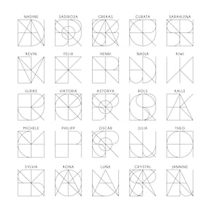 Minimalist Tattoo Style Name Logo Custom Monogram Logo SVG Personalized Couple Name Logo Line Art Modern Branding Logo