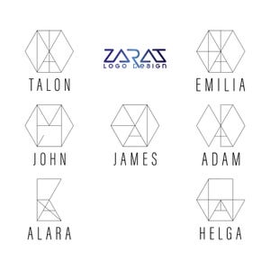 Logotipo de nome personalizado Monograma para design de tatuagem | Logotipo personalizado de letras | Design de logotipo de casamento minimalista | Logotipo de nome personalizado do TikTok Instagram