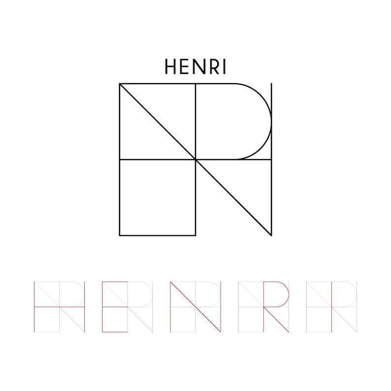 Minimalist Tattoo Style Name Logo Custom Monogram Logo SVG Personalized Couple Name Logo Line Art Modern Branding Logo image 6