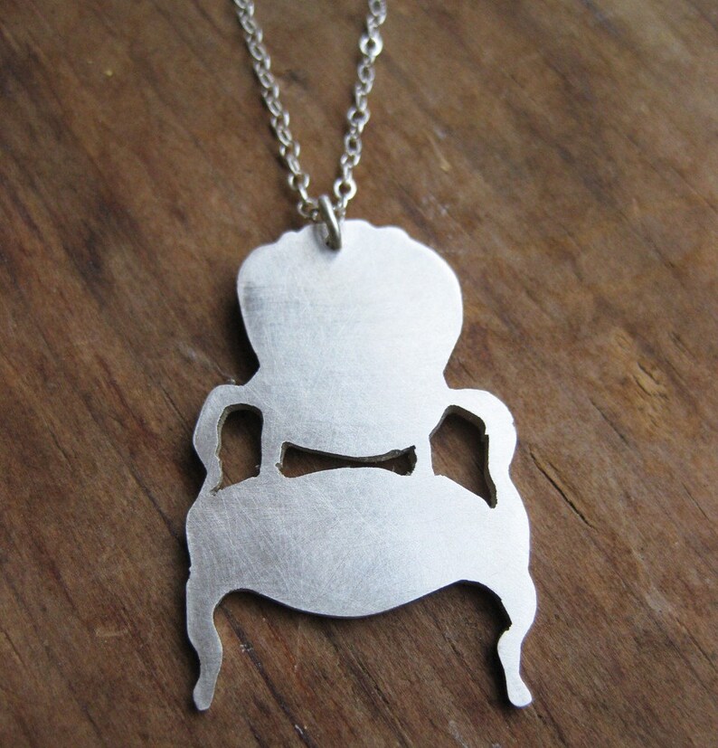 Louis CHAIR Sterling Silver Necklace Etsy