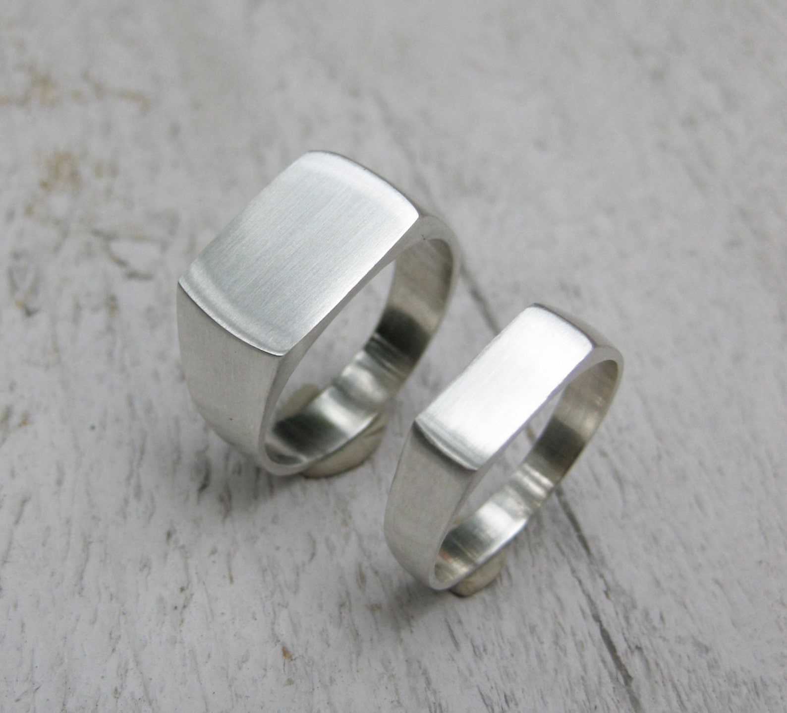 Small SIGNET Sterling Silver Ring Made to Order Size - Etsy
