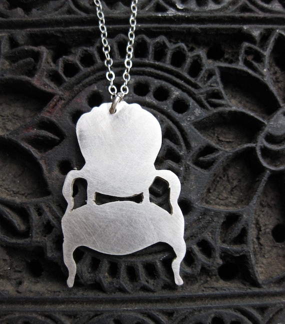 Louis CHAIR Sterling Silver Necklace Etsy