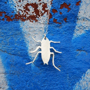 NYC ROACH urban pest sterling necklace image 3