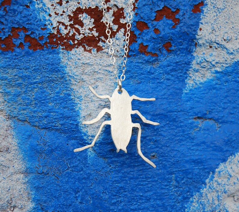 NYC ROACH urban pest sterling necklace image 3