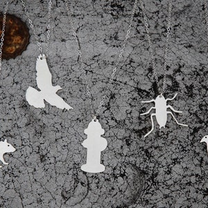 NYC ROACH urban pest sterling necklace image 5