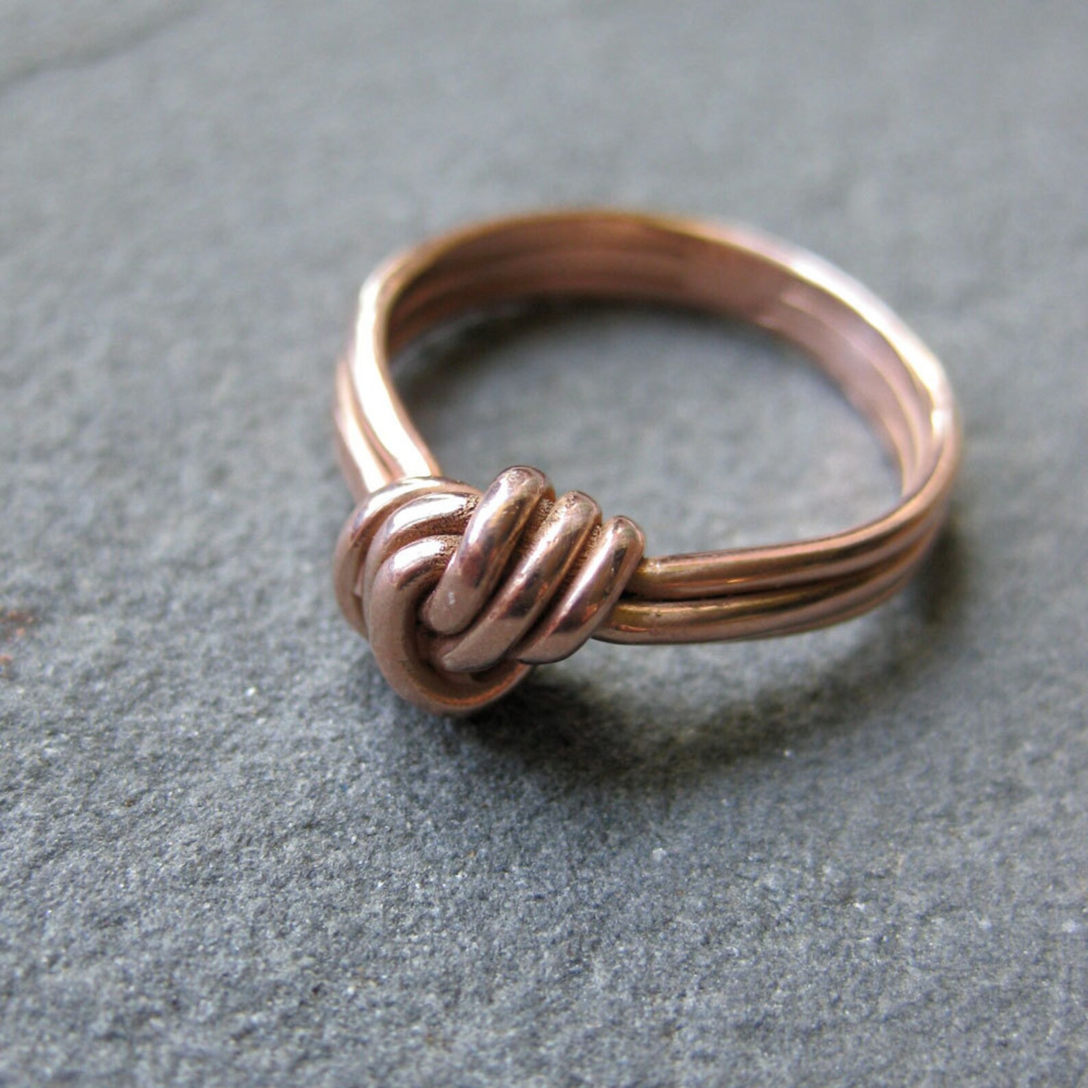 KNOT RING PINK GOLD