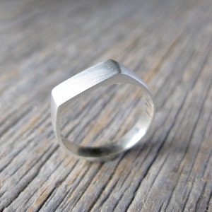 small SIGNET sterling silver ring Ready To Ship size