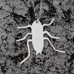 NYC ROACH urban pest sterling necklace image 2