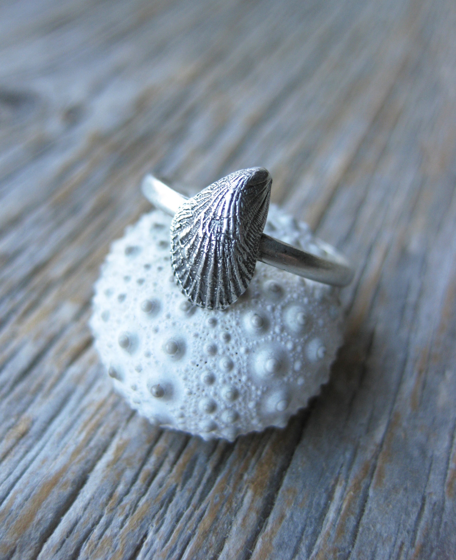 Seashell Stacking Rings Sterling Silver Make Your Own Stack Etsy