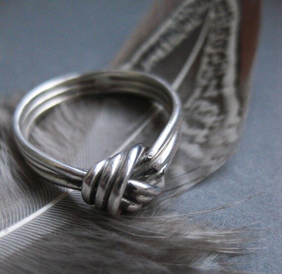 Sterling Silver Freeform Woven Knot Ring Sterling Silver Freeform Woven Knot Ring