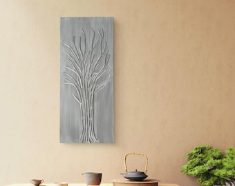 30 x 80 cm Oryginalna sztuka Akrylowe drzewo Malarstwo Duży obraz na płótnie Malarstwo akrylowe Malarstwo na płótnie Abstrakcyjne Abstrakcyjne