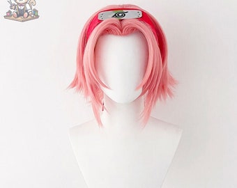 Cosplay Wig, Sakura Haruno, Anime, Perfect for Cosplayers and Anime Events