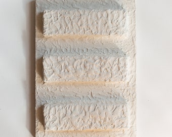 Plaster Wall Art, Japandi Wabi Sabi Wall Art, Minimalistic Wall Sculpture, Modern Wall Hanging, Snow Art, Sculptural Wall Art, Paper Mache