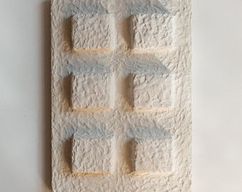 Japandi Wabi Sabi Wall Art, Minimalistic Wall Sculpture, Plaster Wall Art, Modern Wall Hanging, Winter Art, Sculptural Wall Art, Paper Mache
