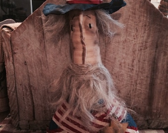 Primitive Americana Uncle Sam  Bust