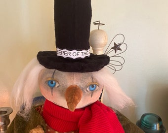 Primitive Snowman,Keeper of the Snow ready to ship