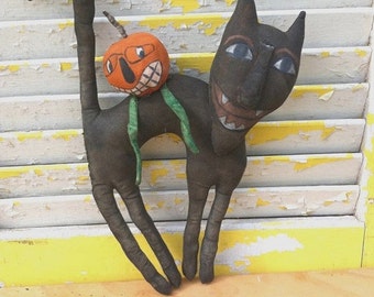 Primitive Halloween Scat and Jack