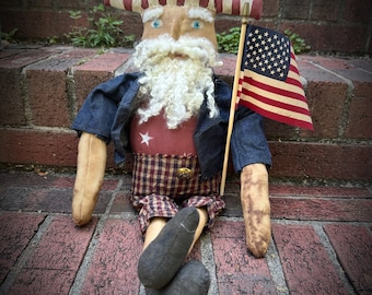 Primitive Uncle Sam Patriotic
