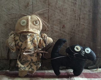 Primitive Doll, Dollie & Kitty