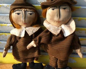 Primitive Pilgrims Set Mary and William Webster