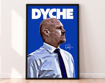 Dyche Poster, Sean Dyche 4K Printable Poster, Everton Soccer Poster, Football Print, Sport Gift, Digital Download.