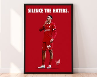 Trent Poster, Alexander Arnold 4K Printable Poster, Liverpool Soccer Poster, Football Print, Teenagers Room Sport Gift, Digital Download.