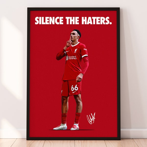 Trent Poster, Alexander Arnold 4K Printable Poster, Liverpool Soccer Poster, Football Print, Teenagers Room Sport Gift, Digital Download.