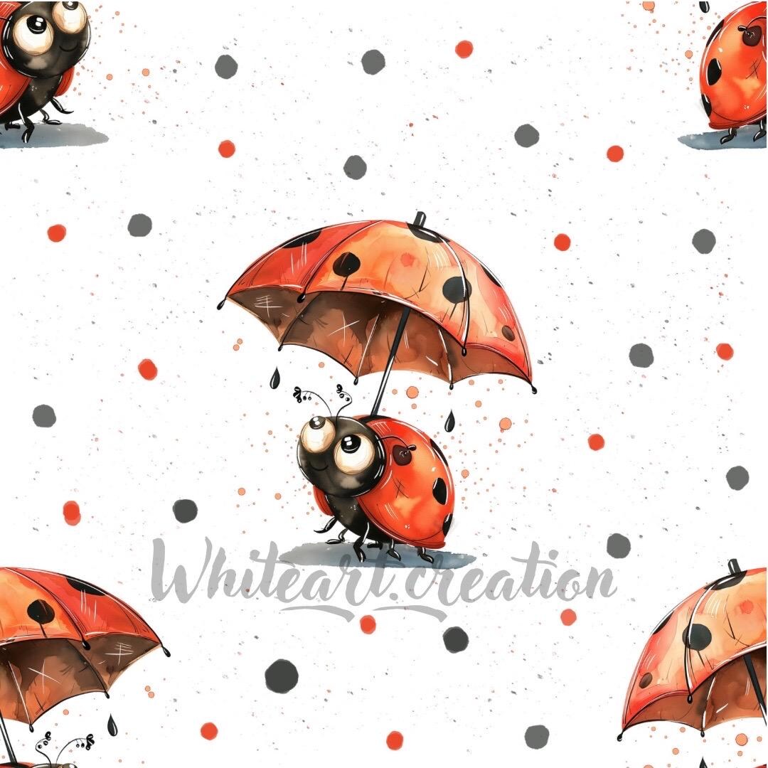 Ladybug Pattern Single Ladybug Seamless Pattern Digital File, Ladybug Fabric Design, Baby ...