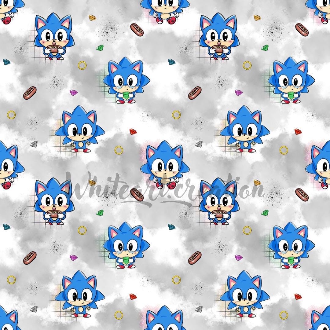 Sonic Hedgehog Seamless Pattern Digital File, Fabric Design, Baby ...